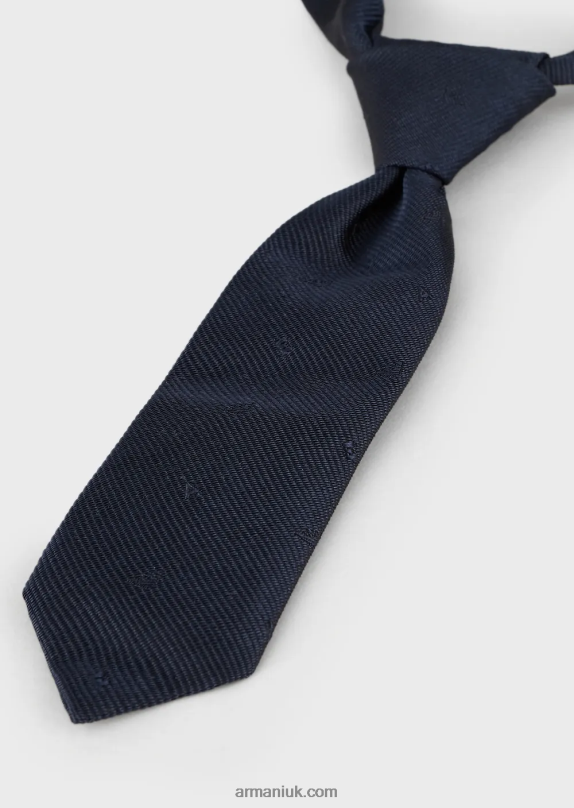 Pure Silk Tie With Velcro Boy VP6Z82731 Armani