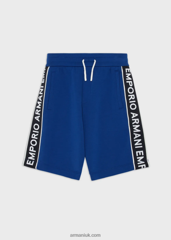 Double-Jersey Board Shorts With Logo Tape Boy VP6Z82456 Armani