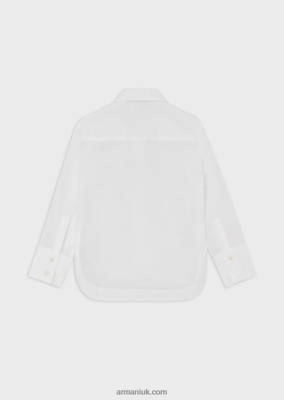 Poplin Shirt Girl VP6Z82571 Armani White