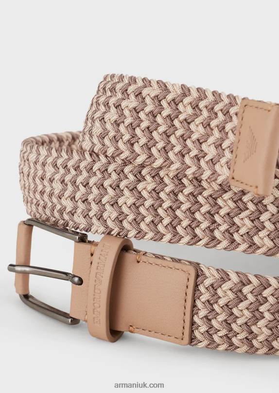 Woven Fabric Belt Men VP6Z82003 Armani