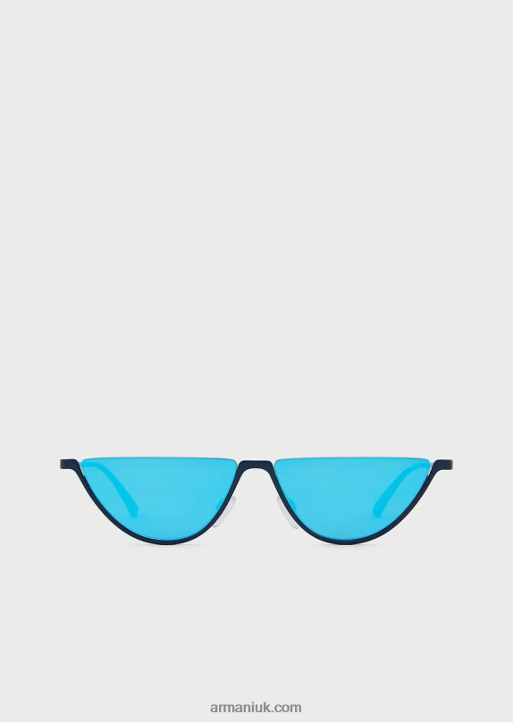 Oval Sunglasses Men VP6Z82348 Armani Blue