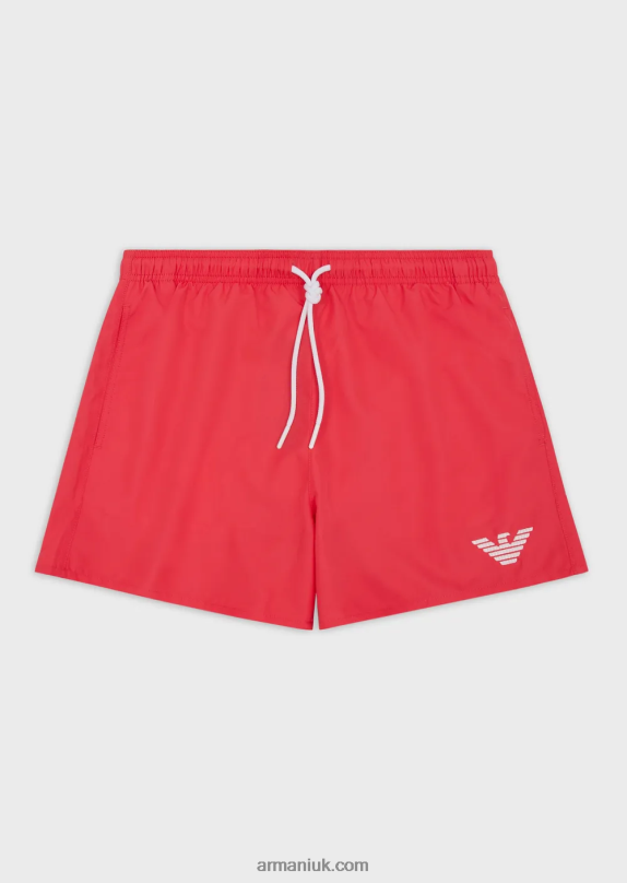 Essential Drawstring Swim Shorts Men VP6Z8991 Armani Coral