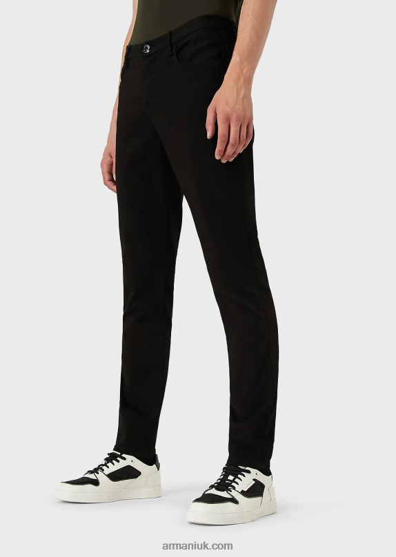 J11 Ultra-Comfort Denim Skinny Jeans Men VP6Z81198 Armani Black 1