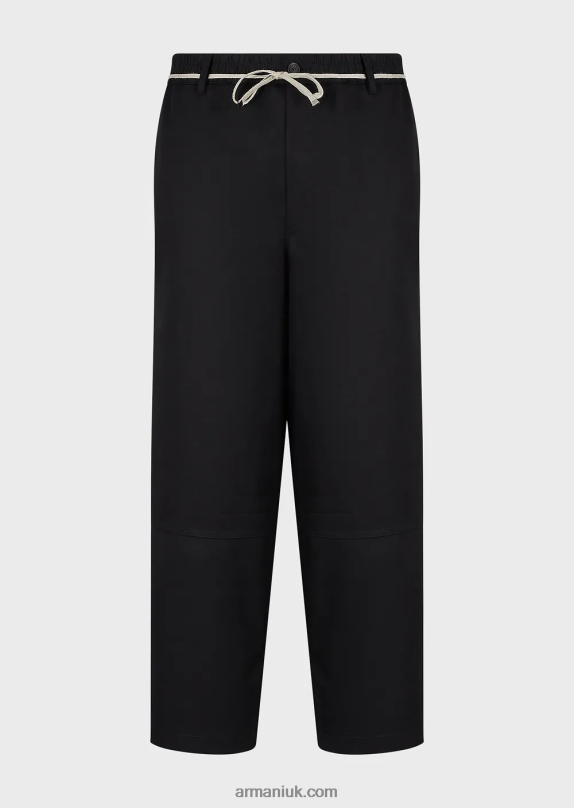 Double Gabardine Culottes With Rope Belt Men VP6Z81490 Armani