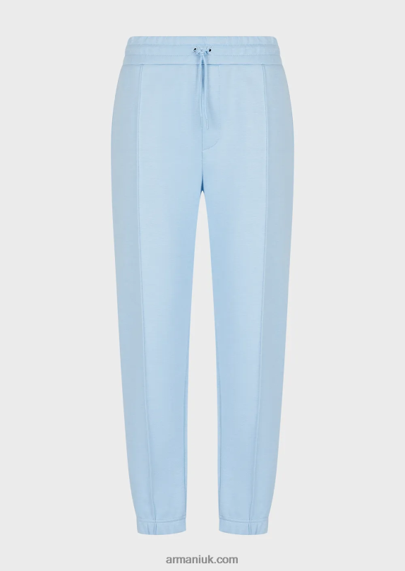 Modal Jersey Joggers With Ribbing Men VP6Z81411 Armani Azure