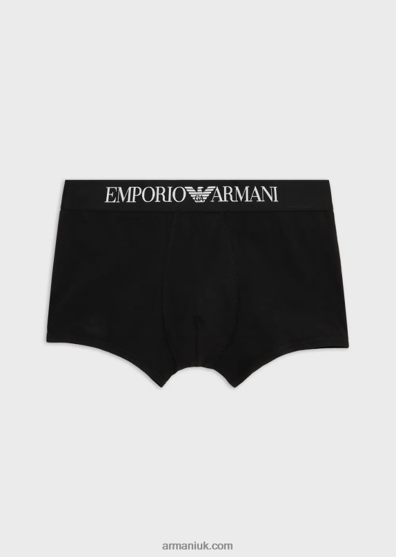 Basic Boxer Briefs With Logo Waistband Men VP6Z81777 Armani Black