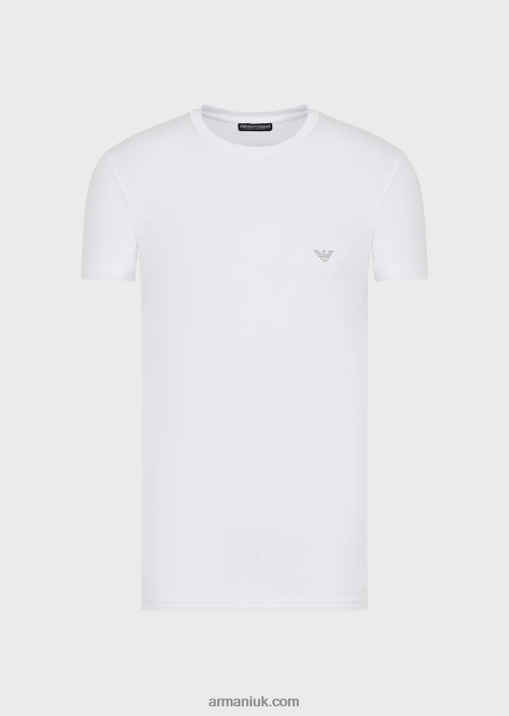 Slim-Fit Undershirt In Soft Modal Men VP6Z81814 Armani White