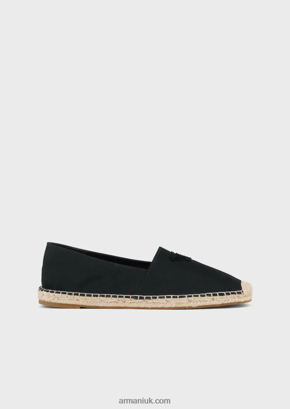 Canvas Espadrilles With Eagle Patch Men VP6Z81009 Armani Black