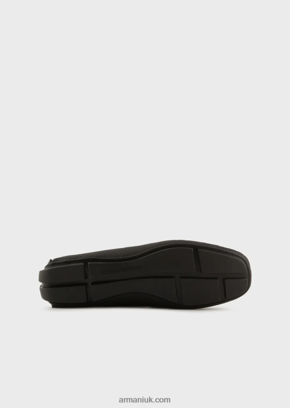 Suede Driving Shoes Men VP6Z81838 Armani Black