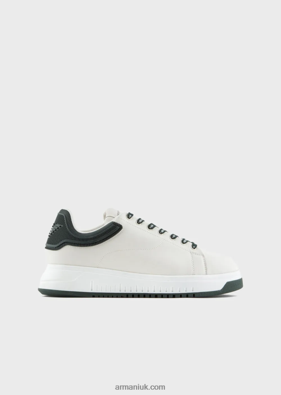 Soft Leather Sneakers Men VP6Z81862 Armani Milky White