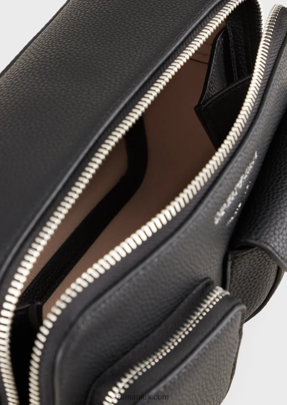 Deer-Print Myea Camera Case With Shoulder Strap Women VP6Z8617 Armani Black