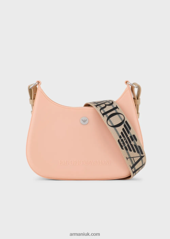 Recycled Pvc Gummy Bag Shoulder Bag Women VP6Z8642 Armani Pink