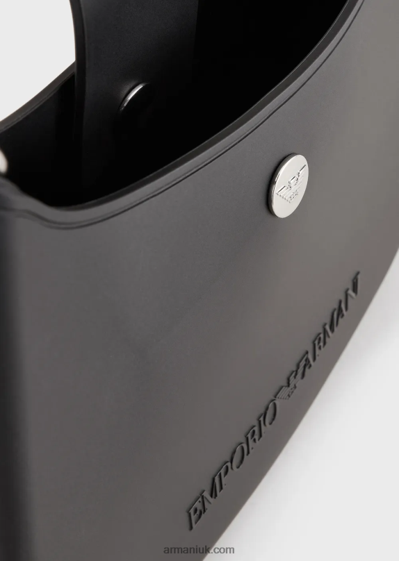 Recycled Pvc Gummy Bag Shoulder Bag Women VP6Z8650 Armani Black