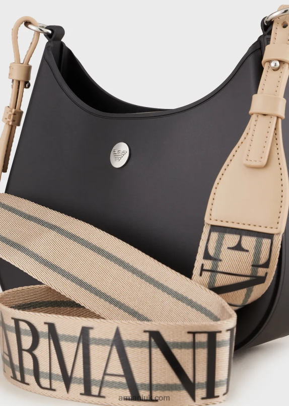 Recycled Pvc Gummy Bag Shoulder Bag Women VP6Z8650 Armani Black