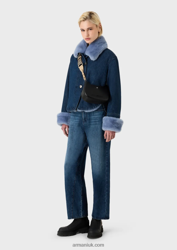 Recycled Pvc Gummy Bag Shoulder Bag Women VP6Z8650 Armani Black