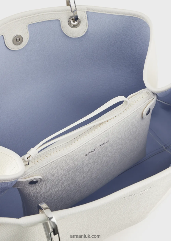 Large Myea Shopper Bag With Deer Print Women VP6Z8689 Armani Two-Tone