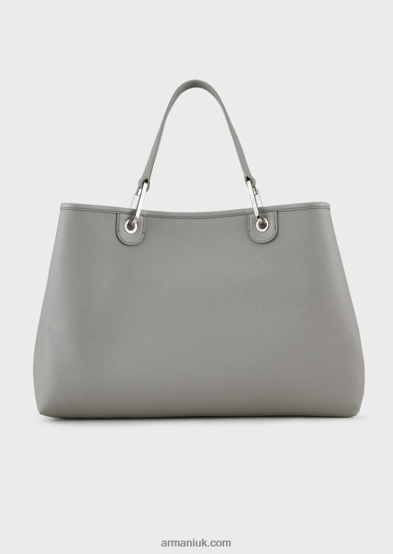 Large Myea Shopper Bag With Deer Print Women VP6Z8690 Armani Gray