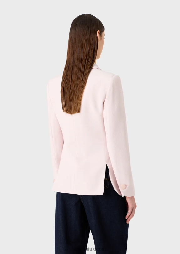 Froisse Viscose Lapel Jacket With Slits Women VP6Z864 Armani