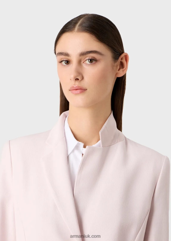 Froisse Viscose Lapel Jacket With Slits Women VP6Z864 Armani