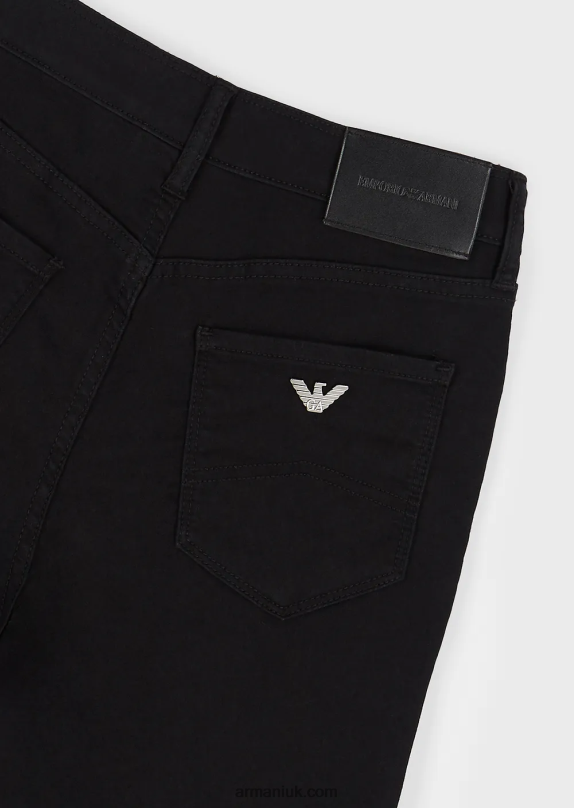 J20 High-Waisted, Super Skinny-Leg Stretch Denim Jeans Women VP6Z82767 Armani Black