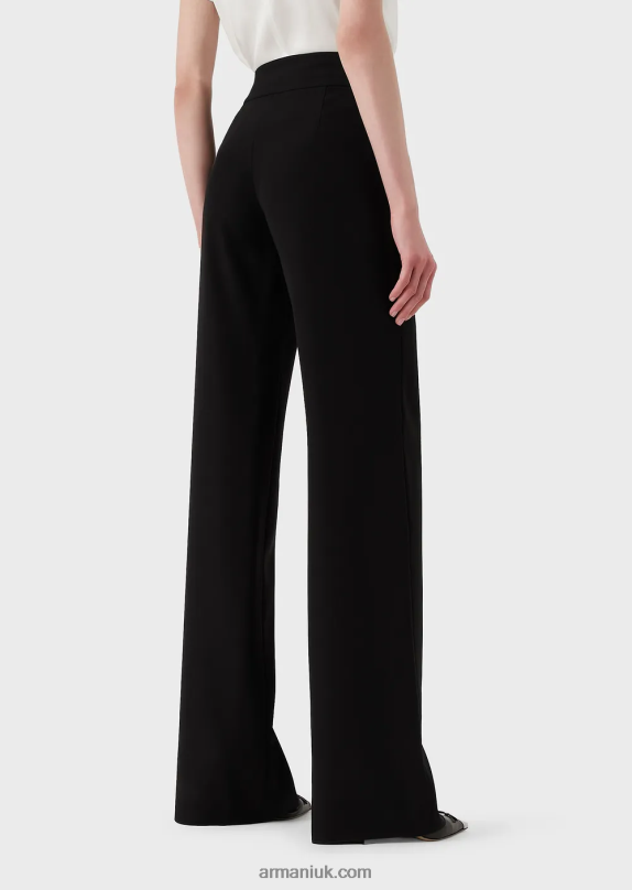 Techno Cady Palazzo Trousers Women VP6Z8305 Armani Black