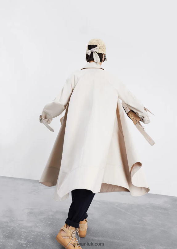 Short-Sleeved Sanded Cotton Shirt Women VP6Z8372 Armani White