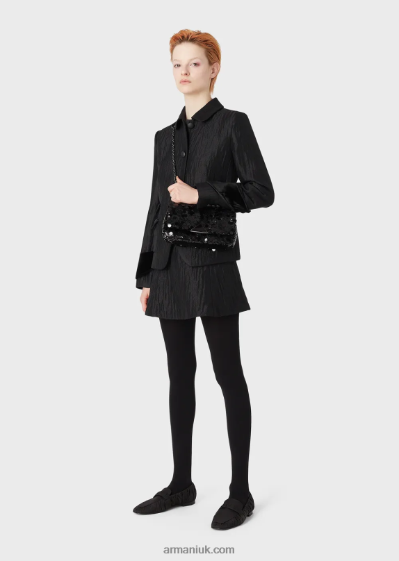 Froisse Flared Skirt Women VP6Z8333 Armani Black