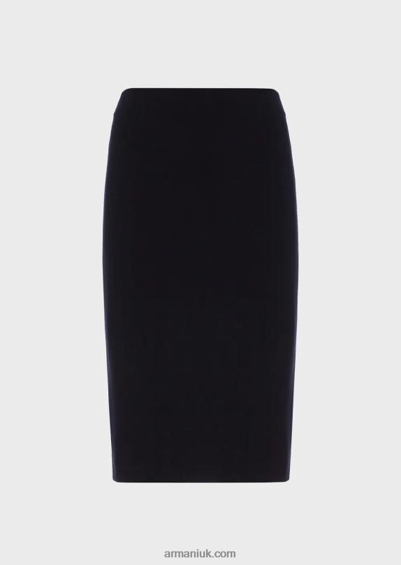 Milano-Stitch Pencil Skirt Women VP6Z8340 Armani Black