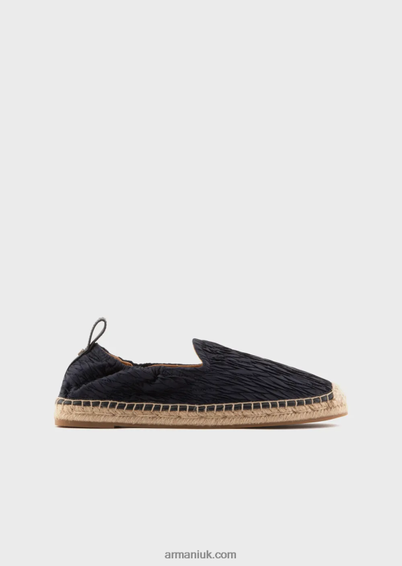 Pleated Nylon Espadrilles Men VP6Z81851 Armani Navy Blue